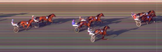 Målfoto for løp 2 på bane BI den 30.07.2021