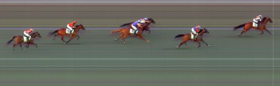 Målfoto for løp 9 på bane BI den 30.07.2021