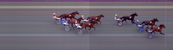 Målfoto for løp 1 på bane BI den 31.07.2021