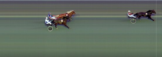 Målfoto for løp 8 på bane BI den 13.08.2021