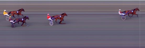 Målfoto for løp 2 på bane BI den 20.08.2021