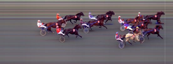 Målfoto for løp 3 på bane BI den 20.08.2021