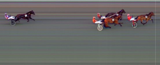 Målfoto for løp 5 på bane BI den 20.08.2021