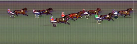 Målfoto for løp 7 på bane BI den 20.08.2021