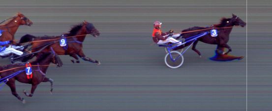 Målfoto for løp 2 på bane BI den 17.09.2021