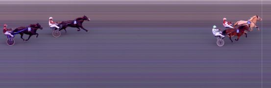 Målfoto for løp 2 på bane BI den 26.09.2021