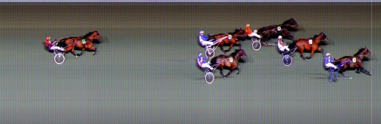 Målfoto for løp 9 på bane BI den 26.09.2021