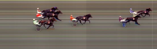 Målfoto for løp 10 på bane BI den 09.10.2021