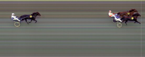 Målfoto for løp 11 på bane BI den 09.10.2021