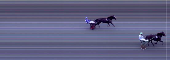 Målfoto for løp 6 på bane BI den 09.10.2021