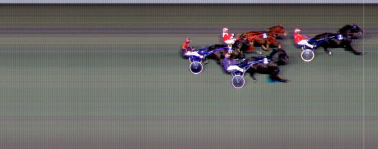 Målfoto for løp 2 på bane BI den 22.10.2021