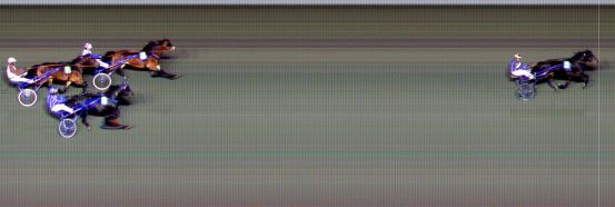 Målfoto for løp 4 på bane BI den 22.10.2021