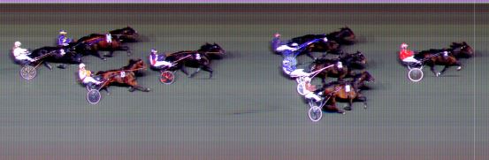 Målfoto for løp 6 på bane BI den 29.10.2021