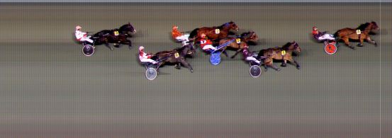 Målfoto for løp 1 på bane BI den 21.11.2021