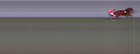 Målfoto for løp 1 på bane BI den 03.12.2021