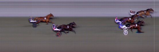 Målfoto for løp 6 på bane BI den 03.12.2021