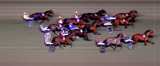 Målfoto for løp 6 på bane BI den 12.12.2021