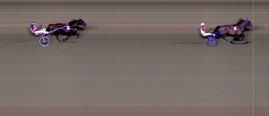 Målfoto for løp 8 på bane BI den 12.12.2021