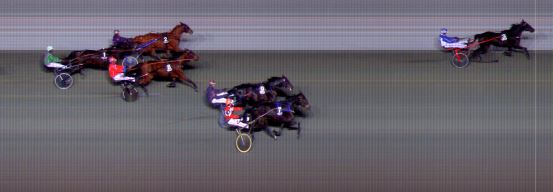 Målfoto for løp 6 på bane BI den 28.01.2022