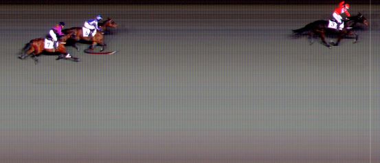 Målfoto for løp 3 på bane BI den 11.03.2022