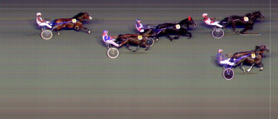 Målfoto for løp 1 på bane BI den 25.03.2022