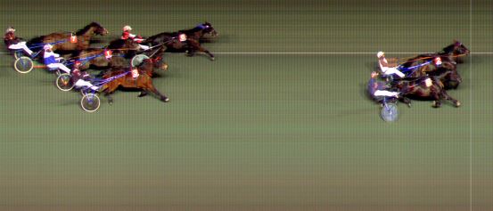 Målfoto for løp 3 på bane BI den 25.03.2022