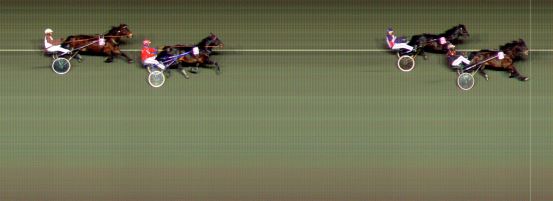 Målfoto for løp 8 på bane BI den 25.03.2022