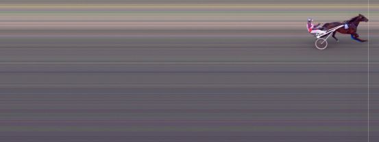 Målfoto for løp 2 på bane BI den 08.04.2022