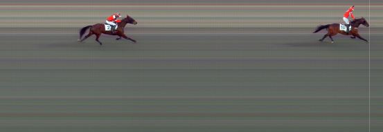 Målfoto for løp 3 på bane BI den 08.04.2022