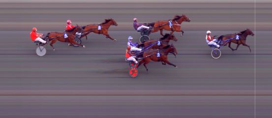 Målfoto for løp 2 på bane BI den 29.04.2022