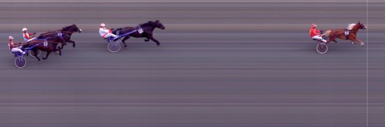 Målfoto for løp 5 på bane BI den 29.04.2022