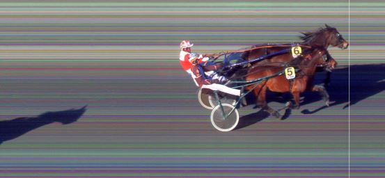 Målfoto for løp 1 på bane BI den 08.05.2022