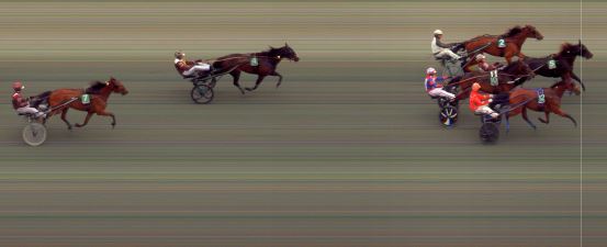 Målfoto for løp 4 på bane BI den 21.05.2022