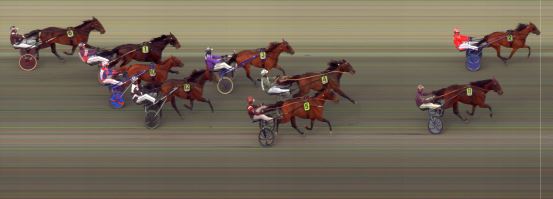 Målfoto for løp 9 på bane BI den 21.05.2022