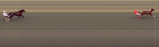 Målfoto for løp 6 på bane BI den 15.06.2022