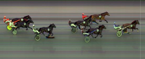 Målfoto for løp 5 på bane BI den 04.07.2022