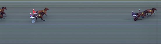 Målfoto for løp 1 på bane BI den 24.07.2022