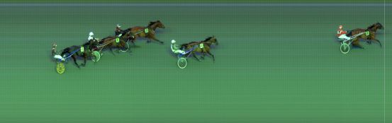 Målfoto for løp 9 på bane BI den 24.07.2022