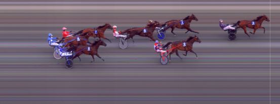 Målfoto for løp 2 på bane BI den 06.08.2022