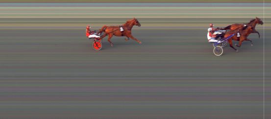 Målfoto for løp 6 på bane BI den 19.08.2022