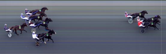 Målfoto for løp 9 på bane BI den 08.10.2022