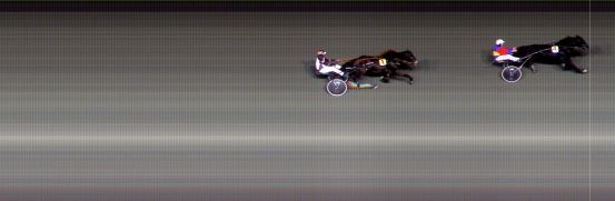 Målfoto for løp 1 på bane BI den 28.10.2022