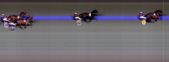 Målfoto for løp 1 på bane BI den 02.12.2022