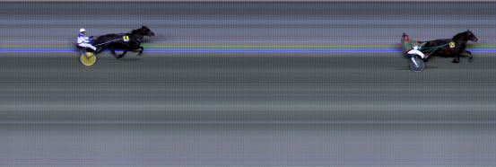 Målfoto for løp 1 på bane BI den 09.12.2022