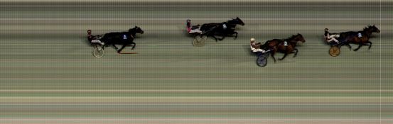 Målfoto for løp 2 på bane BI den 24.02.2023