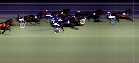 Målfoto for løp 2 på bane BI den 12.03.2023