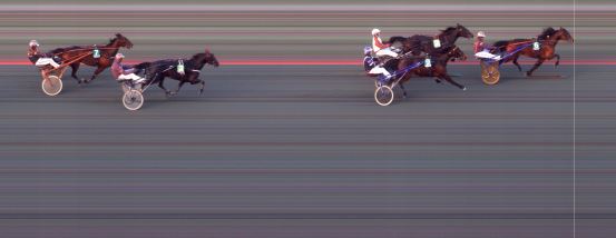 Målfoto for løp 4 på bane BI den 05.04.2023