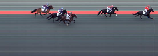 Målfoto for løp 2 på bane BI den 19.05.2023