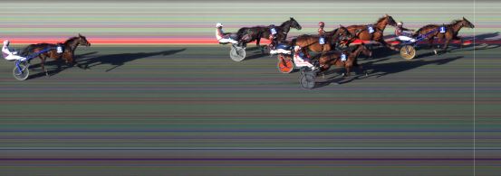 Målfoto for løp 2 på bane BI den 28.05.2023