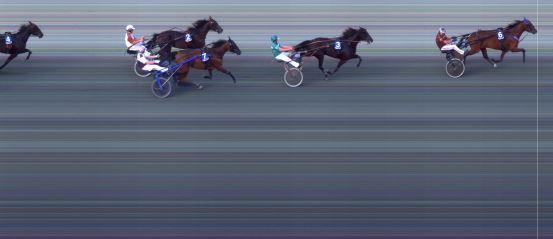 Målfoto for løp 2 på bane BI den 28.06.2023